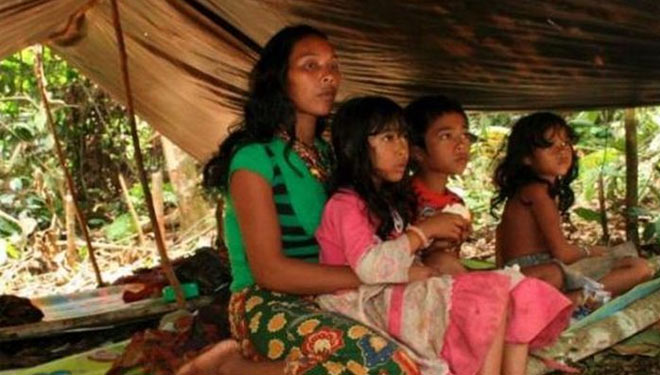 Suku Anak Dalam hidup di hutan-hutan di Provinsi Jambi. (intisari.grid.id)
