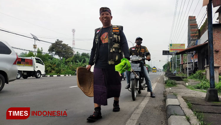 Sulaiman, Anggota Banser Bali (Foto : Rohmadi/TIMES Indonesia)