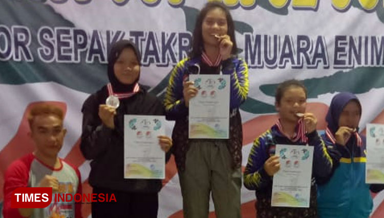 Atlit Cabor Wushu Kota Pagaralam. (Foto: Novrico Saputra/TIMES Indonesia)