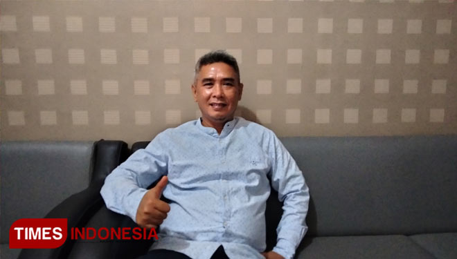 Pemilik CV Andhara, pengusaha konveksi Cirebon (Foto:Dede Sofiyah/Times Indonesia)