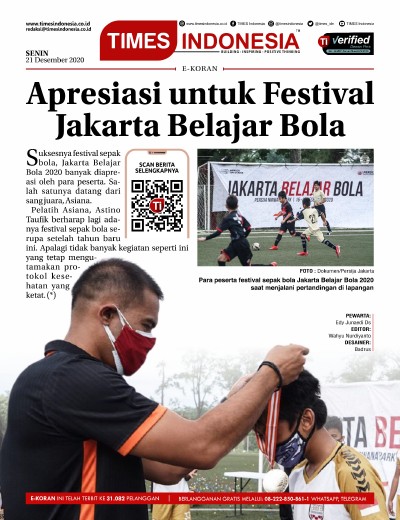 Edisi Senin, 21 Desember 2020: E-Koran, Bacaan Positif Masyarakat 5.0 