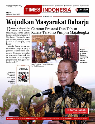 Edisi Senin, 21 Desember 2020: E-Koran, Bacaan Positif Masyarakat 5.0 