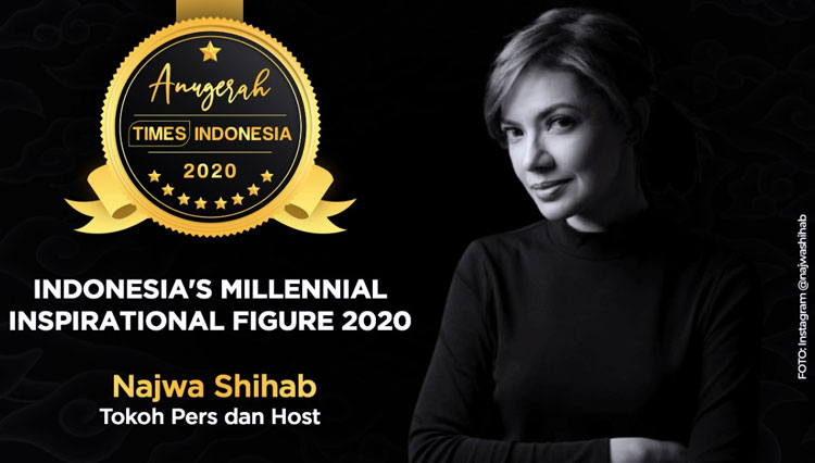 Najwa Shihab, Tokoh Inspirasi Milenial 2020. (Grafis: Dena Satya)