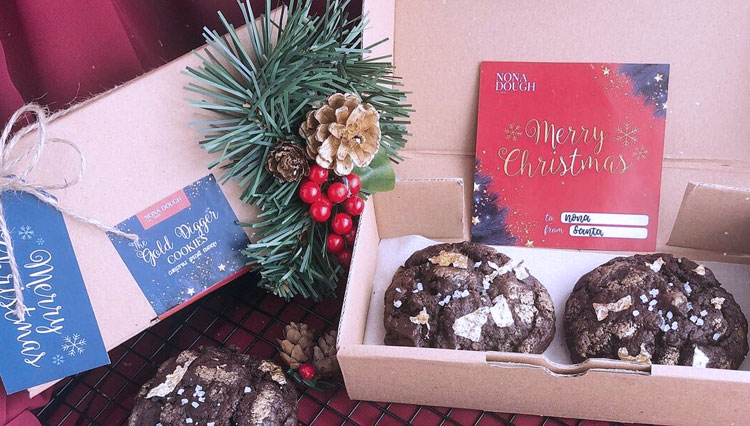 Ilustrasi produk Hampers Natal oleh Nona Dough, (Foto: Istimewa)