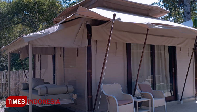 Jawa Jiwa G-Land, salah satu akomodasi yang menawarkan glamping di TN Alas Purwo (Foto: Rizki Alfian/TIMES Indonesia)