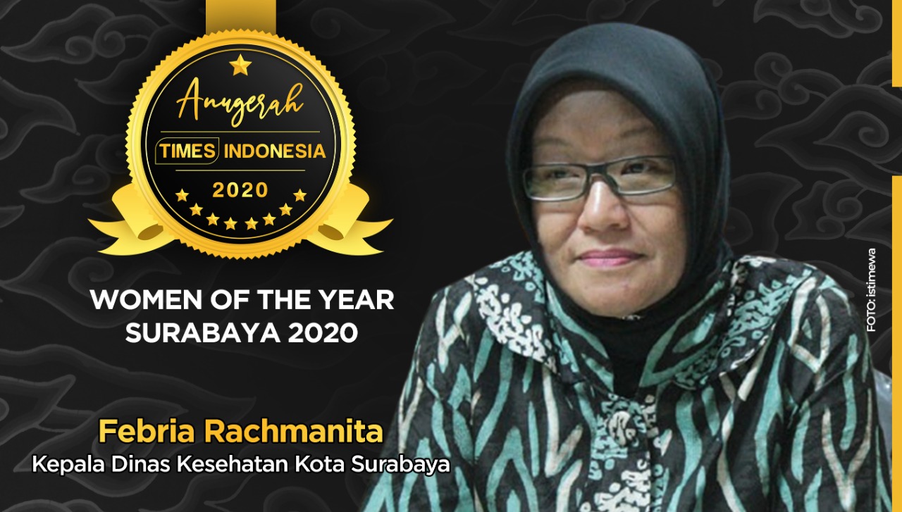 Febria Rachmanita Raih Women of The Year Surabaya 2020. (Grafis: Dena Setya/TIMES Indonesia)