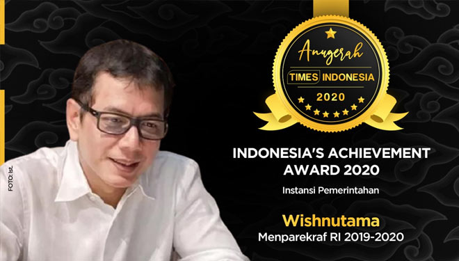 Menteri Parekraf 2019-2020, Wishnutama Kusbandio. (Grafis: Dena Setya/TIMES Indonesia)