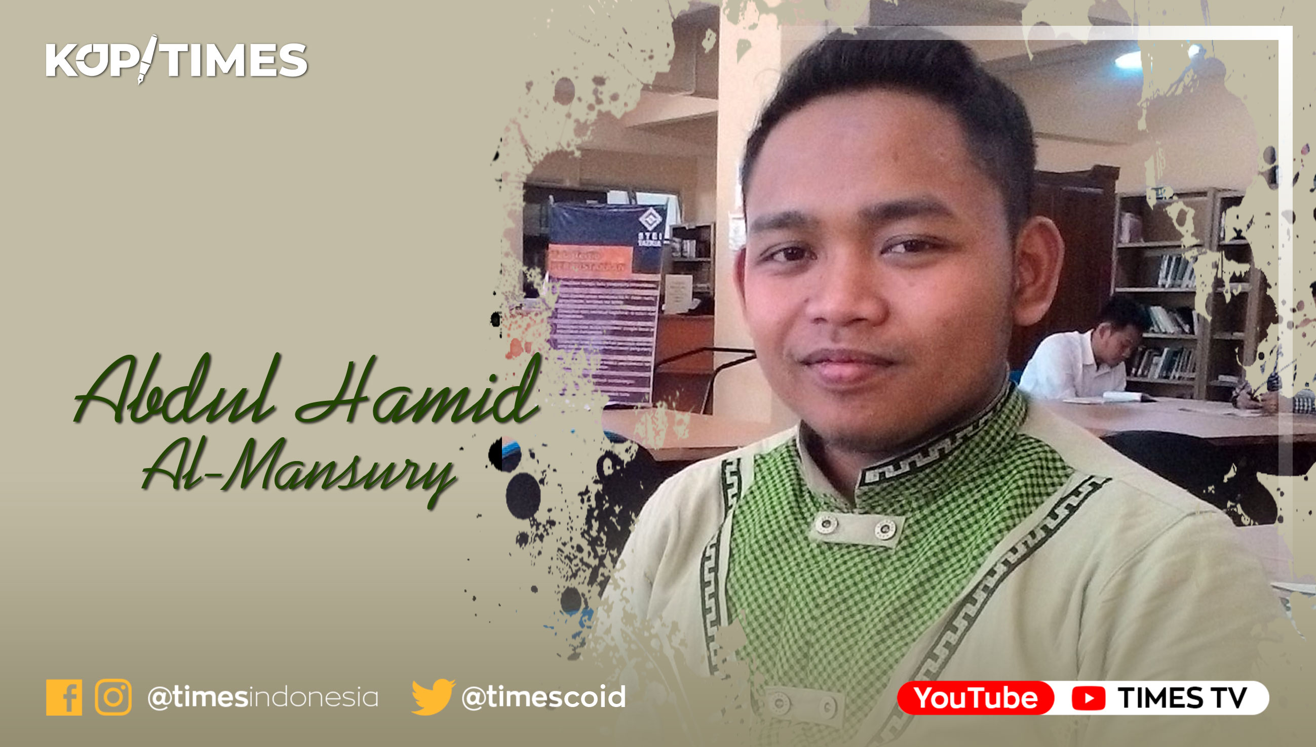 Abdul Hamid Al-mansury; Alumni IAI Tazkia Bogor; Keturunan Ke-14 Kiai Abdul Qidam Arsojih.
