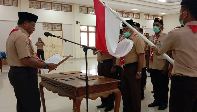 Pengukuhan pengurus LKP dan Kwarcab Halteng a