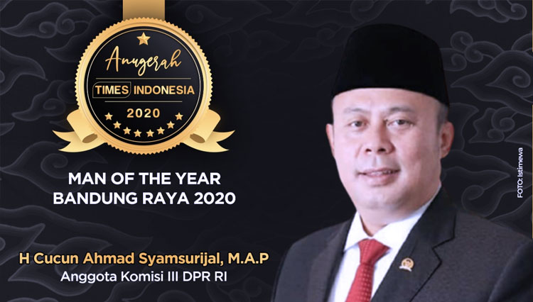 Cucun Ahmad Syamsurijal, Man of The Year Bandung Raya 2020 (Grafis: Dena Setya/TIMES Indonesia)