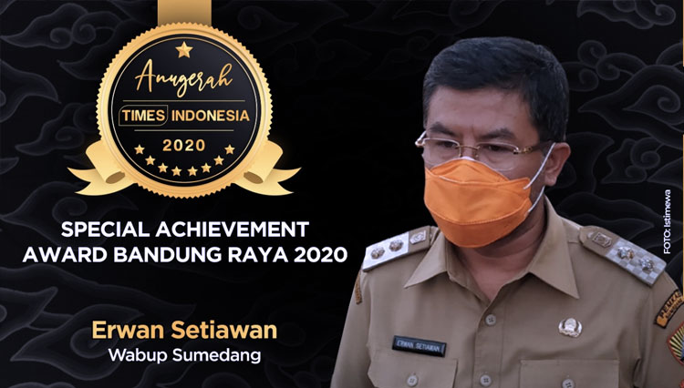 Erwan Setiawan raih Special Achievement Bandung Raya. (Grafis: Dena Setya/TIMES Indonesia)