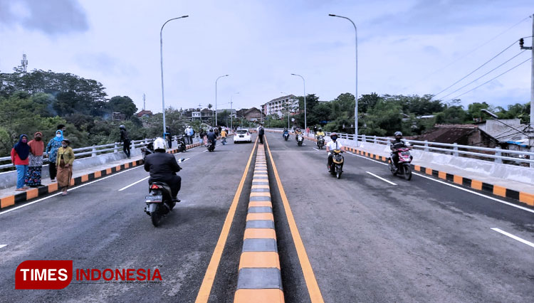 Jembatan Kedungkandang, salah satu lokasi yang akan dilakukan rekayasa lalu lintas. (FOTO: Rizky Kurniawan Pratama/TIMES Indonesia)