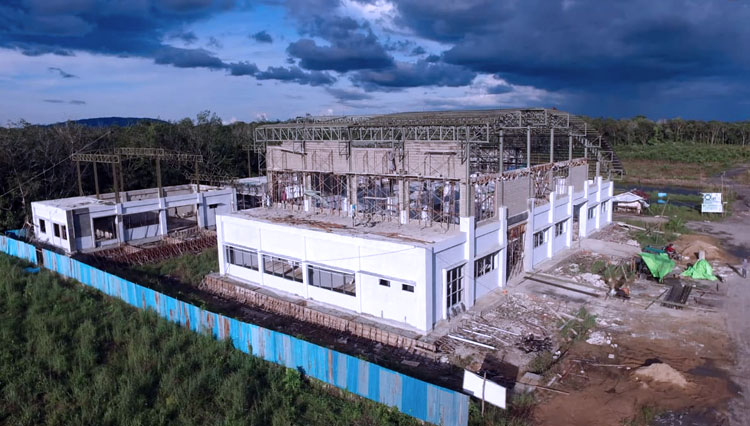 Ilustrasi pembangunan Gedung Bengkel Politeknik Negeri Sambas, Kalimantan Barat (FOTO: Biro Komunikasi Publik Kementerian PUPR RI)