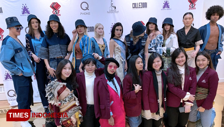 Sejumlah mahasiswa Universitas Ciputra yang terpilih unjuk karya di Counture Fashion Week New York 2020. (Foto: UC for Times Indonesia)