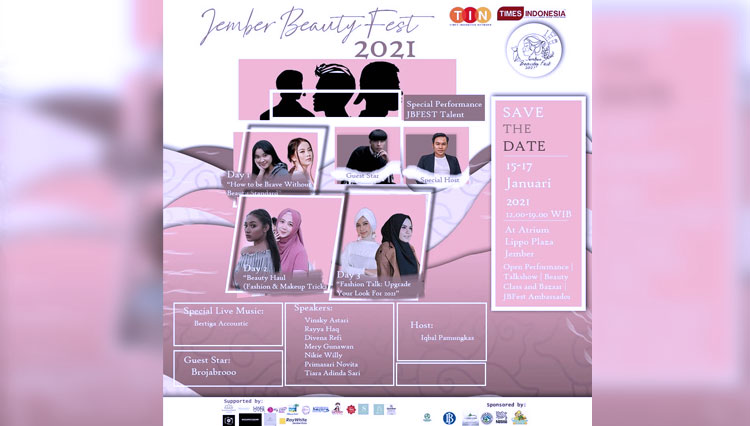Poster Jember Beauty Fest 2021.