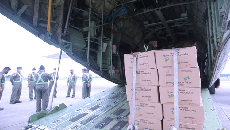 Bantuan Logistik dari Kemensos untuk korban gempa di Sulbar. (Foto: Dokumentasi Kemensos)