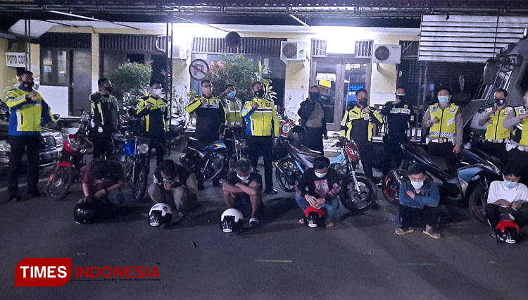 Polresta Malang Kota Operasi Balap Liar, Belasan Pengendaran dalam Pengaruh Alkohol