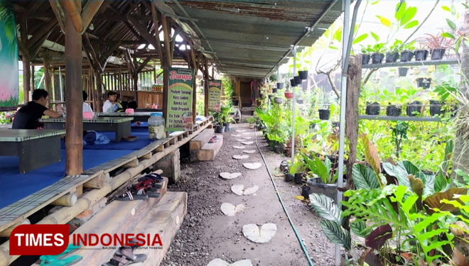 Warung Bunga at Jatirejo, Diwek, Jombang, where you could enjoy your lunch while surrounded by thousands of beautiful flower. (Photo : Rohmadi/TIMES Indonesia)
