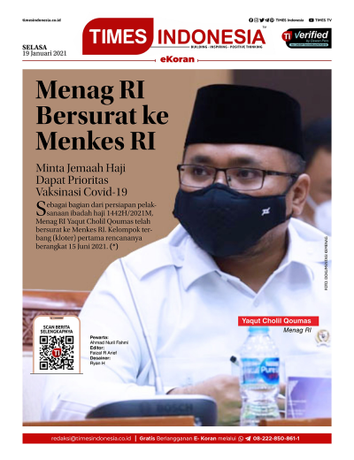 Edisi Selasa, 19 Januari 2021: E-Koran, Bacaan Positif Masyarakat 5.0