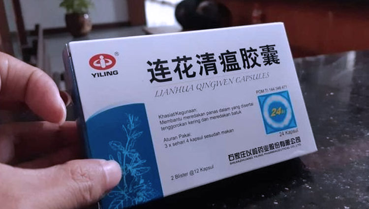 BPOM menyatakan obat tradisional Lianhua Qingwen bukan obat Covid-19. (Foto: Kompas.com)