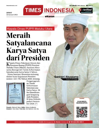 Edisi Jumat, 22 Januari 2021: E-Koran, Bacaan Positif Masyarakat 5.0	