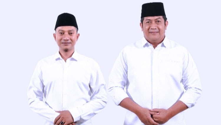 Bupati terpilih Indrata Nur Bayuaji (kanan) dan Wakil Bupati Pacitan terpilih, Gagarin. (Foto: dok TIMES Indonesia)