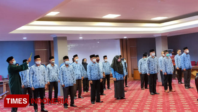 Pelantikan pejabat eselon III dan IV Lingkup Pemprov Malut. (Foto: Sudin for TIMES Indonesia)
