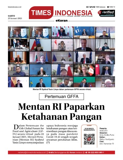 Edisi Sabtu, 23 Januari 2021: E-Koran, Bacaan Positif Masyarakat 5.0