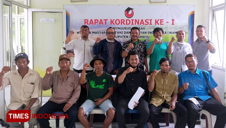 Para pengurus WAMTI Kabupaten Indramayu.(Foto: Muhamad Jupri/TIMES Indonesia)