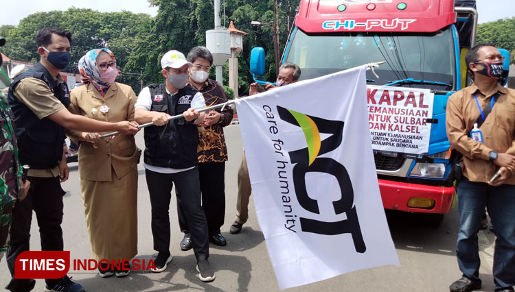 ACT Cirebon Kirimkan 13 Truk Bantuan Sembako untuk Korban Bencana di Kalsel dan Sulbar