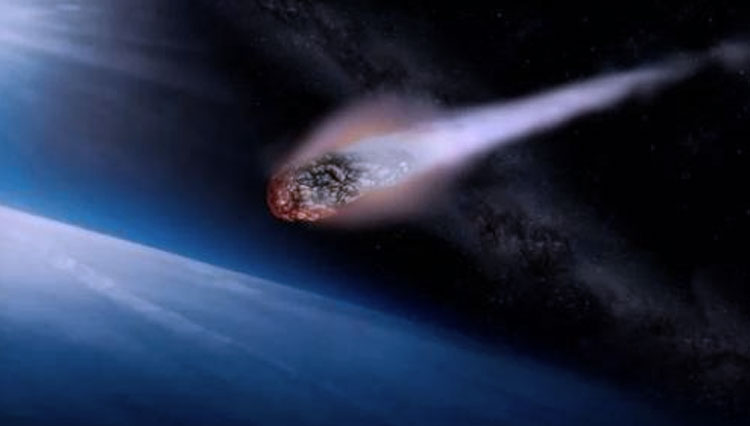 ilustrasi - Asteroid Jatuh (FOTO: Okezone Techno)