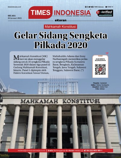 Edisi Senin, 25 Januari 2021: E-Koran, Bacaan Positif Masyarakat 5.0