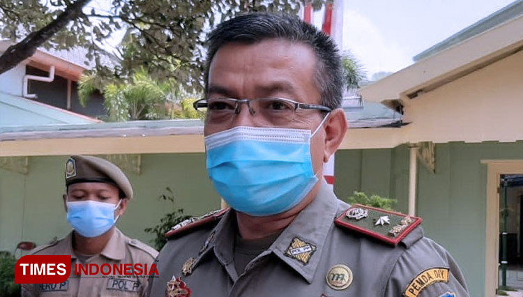 Kepala Satuan Polisi Pamong Praja (Satpol) PP DIY Noviar Rahmad. (FOTO: Wiwit/TIMES Indonesia)