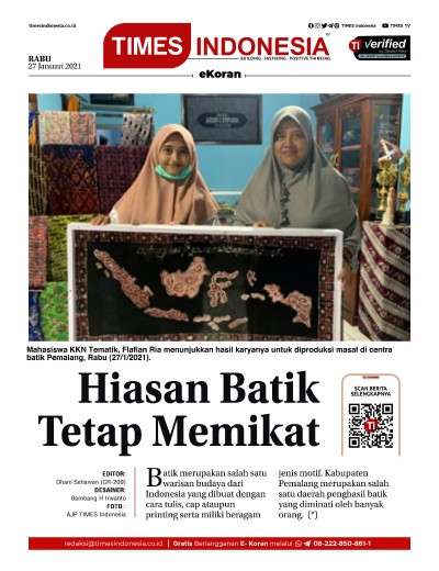 Edisi Rabu, 27 Januari 2021: E-Koran, Bacaan Positif Masyarakat 5.0 