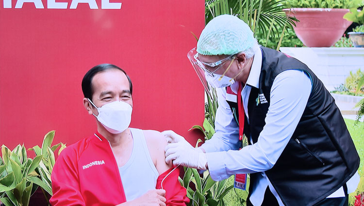 Usai Terima Vaksin Covid-19 Kedua, Presiden RI Jokowi: Rasanya Sama Seperti Dua Minggu Lalu