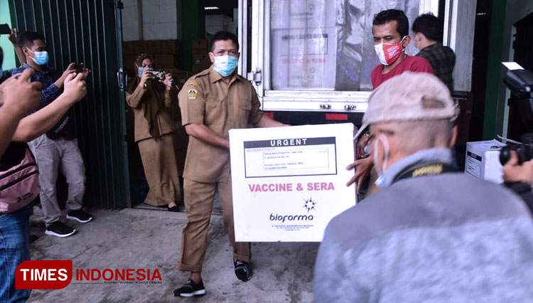 Kedatangan vaksinnCovid-19 di Kabupaten Madiun. (FOTO: Pemkab Madiun/TIMES Indonesia)