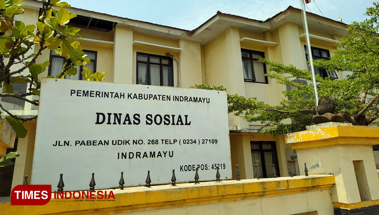 Kantor Dinas Sosial Kabupaten Indramayu.(Foto: Muhamad Jupri/TIMES Indonesia)