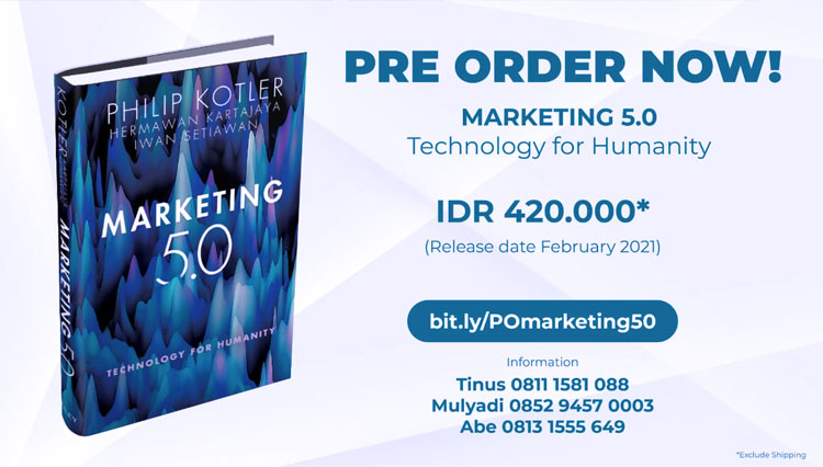Buku yang diluncurkan pakar marketing Hermawan Kartajaya bersama dengan Philip Kotler dan Iwan Setiawan. (Foto: dok. MarkPlus)
