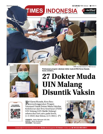 Edisi Selasa, 2 Februari 2021: E-Koran, Bacaan Positif Masyarakat 5.0 
