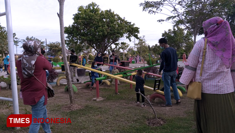 Tempat bermain di Taman Adipura bakal ditutup selama Kaltim Silent berlangsung (FOTO: Kusnadi/TIMES Indonesia)