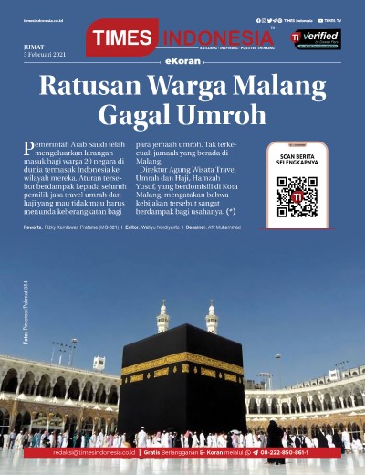 Edisi Jumat, 5 Februari 2021: E-Koran, Bacaan Positif Masyarakat 5.0