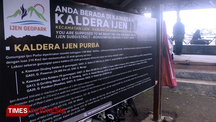 Setiap Situs di Ijen Geopark Sudah Dilengkapi Papan Informasi