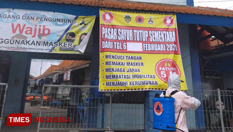 Rapid Test 118 Pedagang Reaktif, Pasar Sayur Caruban Madiun Tutup Sehari