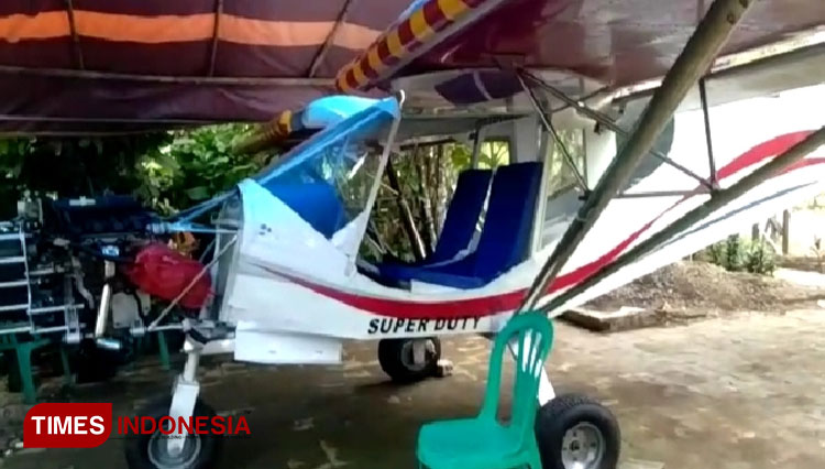 Pesawat rancangan Heri Suyanto dari Ciamis (Foto : Lulu/Times Indonesia)