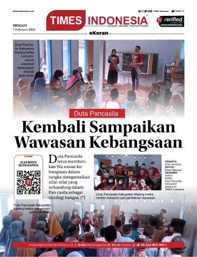 Edisi Minggu, 7 Februari 2021: E-Koran, Bacaan Positif Masyarakat 5.0	