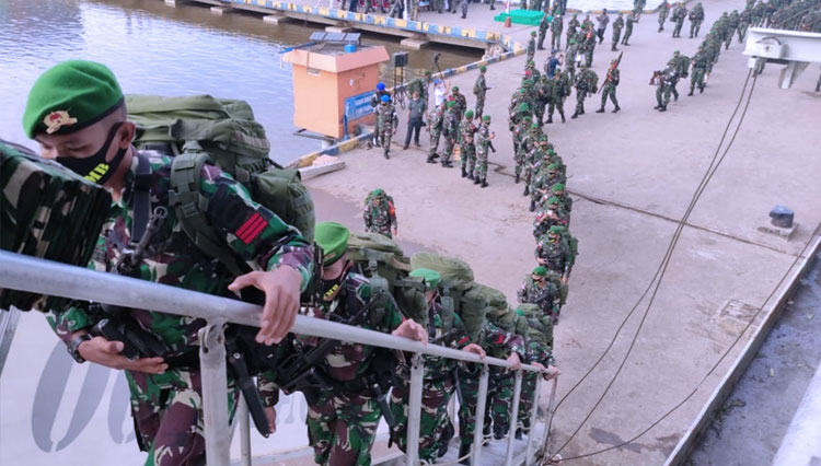 Kolakops Korem 174 Merauke Lepas Satgas Pamtas RI-PNG