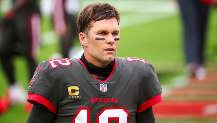 Tom Brady, gelandang klub Tampa Bay Bucanners. (Foto: AP Photo/Kevin Sabitu)