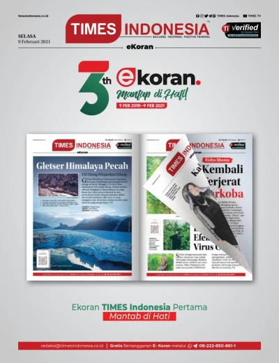 Edisi Selasa, 9 Februari 2021: E-Koran, Bacaan Positif Masyarakat 5.0 