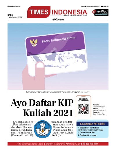 Edisi Rabu, 10 Februari 2021: E-Koran, Bacaan Positif Masyarakat 5.0