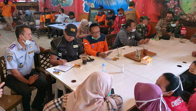 BPBD Kota Batu Minta Pedagang Payung Songgoriti Hentikan Aktivitas
